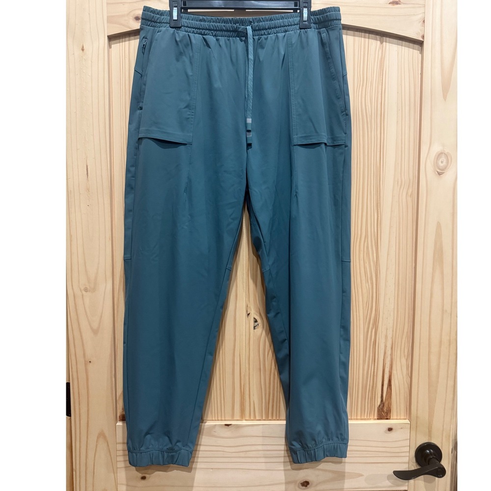 Fabletics One Jogger Teal Blue Green Athletic Cargo Pants XL